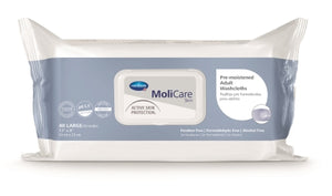 Personal Wipe MoliCare® Soft Pack Aloe Vera / Lanolin , 9"x13", 50 Count/pack , 600/ case