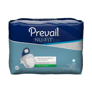 Adult Incontinent Brief Prevail® Nu-Fit® Tab Closure  Disposable Heavy Absorbency